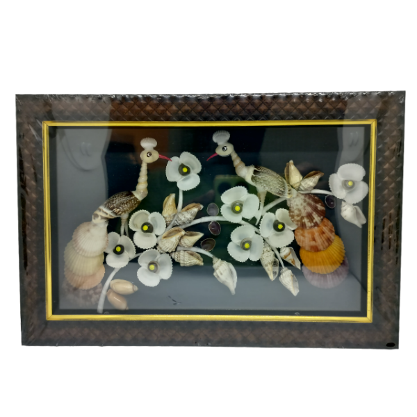 Picture of 9 X 22 Flower - Shell Art - Wall Hanging