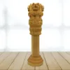 10 inch Ashoke Pillar - wood carving